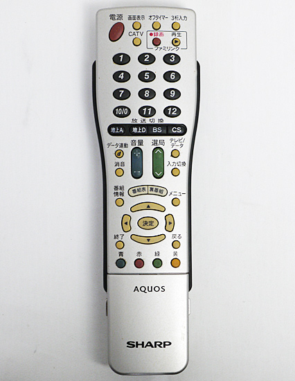 【中古】SHARP　テレビリモコン　GA716WJSA