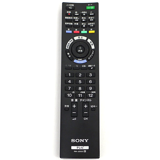 【中古】SONY　テレビ用リモコン RM-JD025