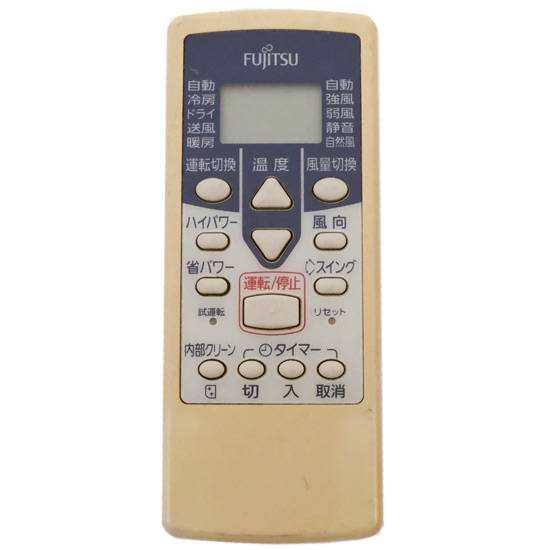 【中古】FUJITSU　エアコンリモコン AR-RCB1J