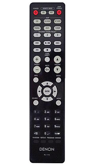 【中古】DENON　オーディオリモコン RC-1173