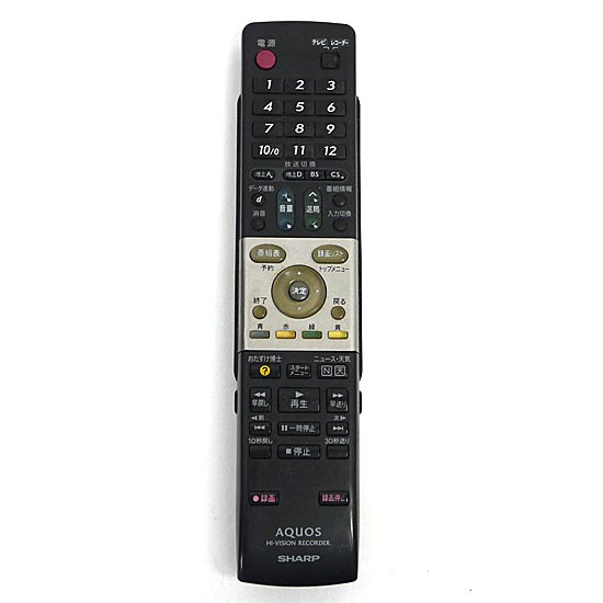 【中古】SHARP　DVD用純正リモコン　GA652PA