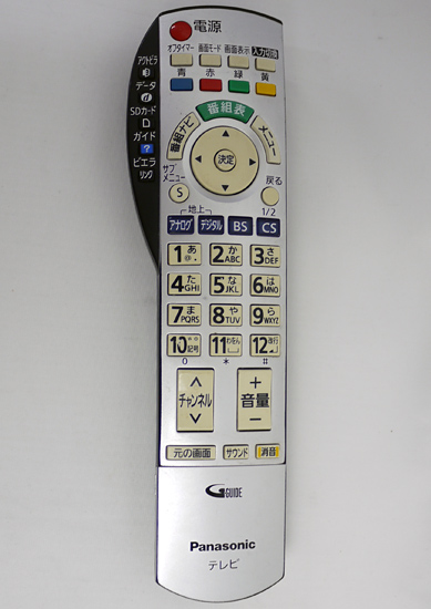 【中古】Panasonic　液晶テレビ用リモコン　EUR7667Z20