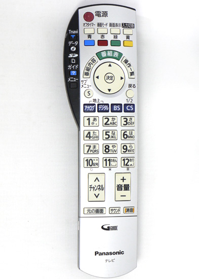 【中古】Panasonic　テレビ用リモコン EUR7660Z40