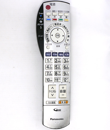 【中古】Panasonic　テレビ用リモコン EUR7649Z20