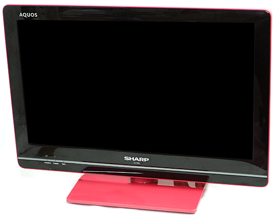 【中古】SHARP　19V型 LED液晶テレビ AQUOS　LC-19K5-P　ピンク　リモコンなし