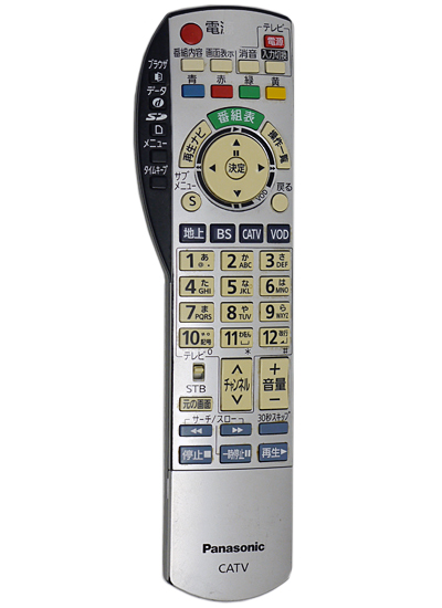【中古】Panasonic　CATVリモコン N2QAYB000375
