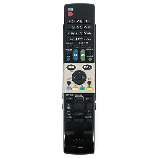 【中古】SHARP製　テレビリモコン GA913WJSA　文字消え