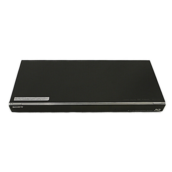 【中古】SONY　ブルーレイディスクレコーダー　BDZ-EW500