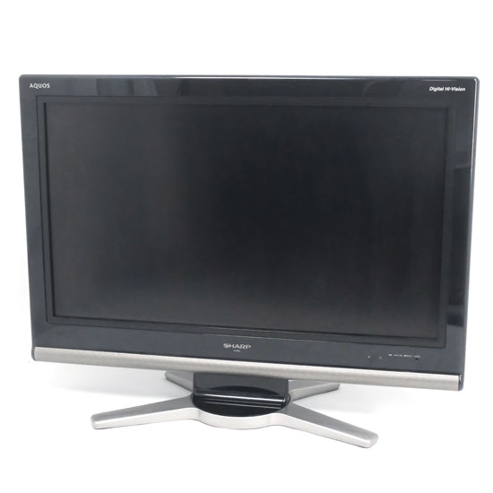 【中古】SHARP　26V型 液晶テレビ AQUOS　LC-26D10-B　ブラック　リモコンなし