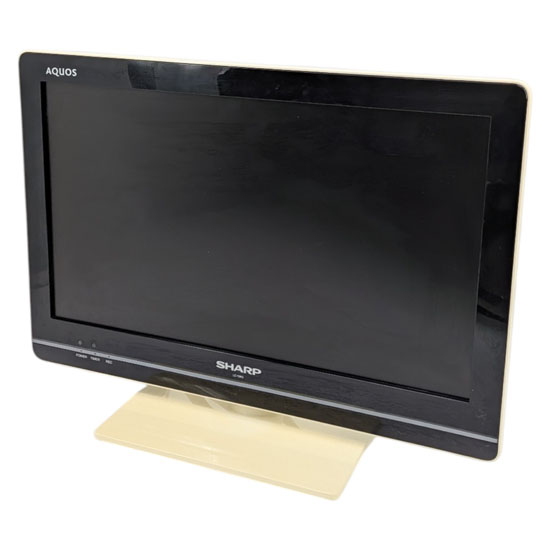 【中古】SHARP 19V型 LED液晶テレビ AQUOS LC-19K5-W ホワイト リモコンいたみ