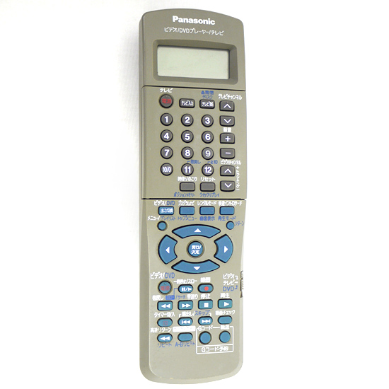 【中古】Panasonic　VHS・DVDリモコン　EUR7901LA0