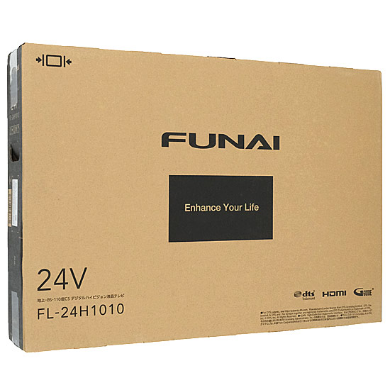 【中古】FUNAI　24V型 ハイビジョン液晶テレビ　FL-24H1010　未使用