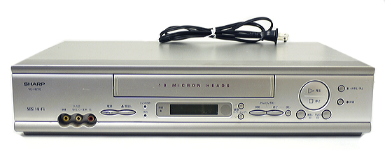【中古】SHARP　ビデオデッキ　VC-H210　リモコン付き