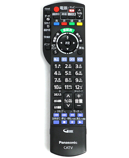 【中古】Panasonic　CATVリモコン　N2QAYB000901