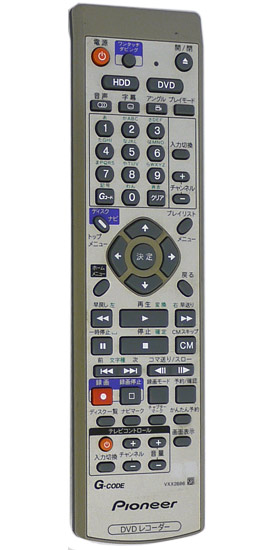【中古】Pioneer　DVDレコーダーリモコン VXX2886