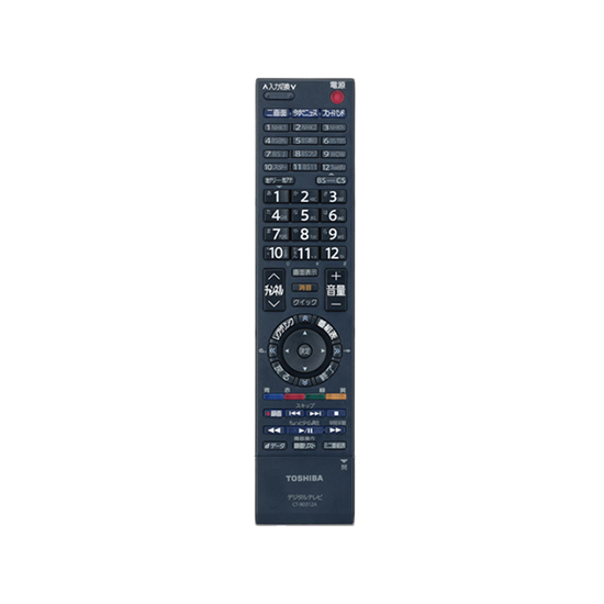 【中古】TOSHIBA製　液晶テレビ用リモコン　CT-90312A
