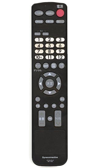 【中古】ダイナコネクティブ　テレビ用リモコン　RMC-T109D