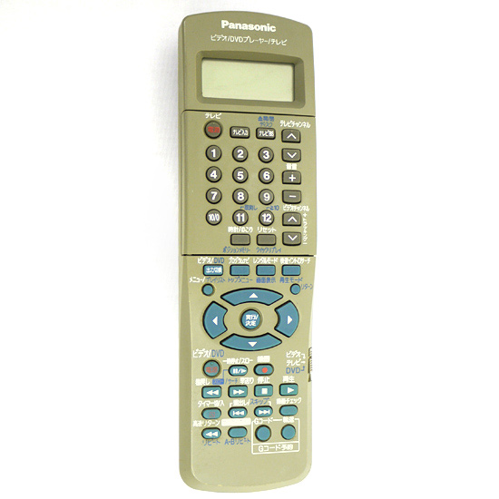 【中古】Panasonic　VHS・DVDリモコン　EUR7901LA0
