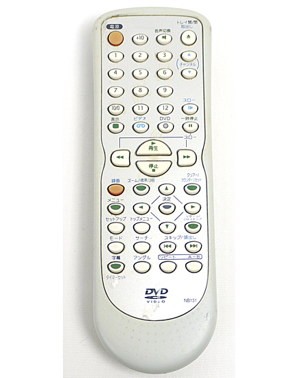 【中古】フナイ　DVDリモコン　NB131