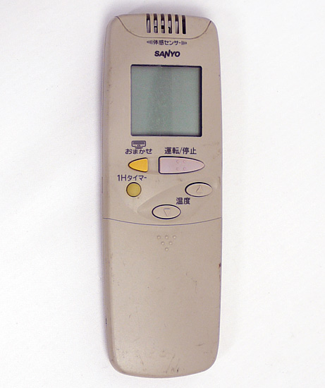 【中古】SANYO製　エアコンリモコン　RCS-EB3