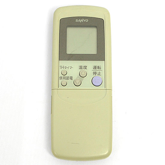 【中古】SANYO製　エアコンリモコン　RCS-LVR6A