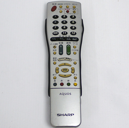 【中古】SHARP製　テレビリモコン GA812WJSA