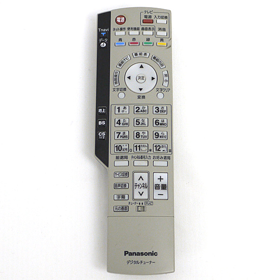 【中古】Panasonic　チューナー用リモコン　EUR7630Z10