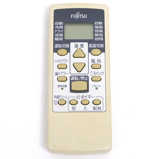 【中古】FUJITSU　エアコンリモコン AR-RCA1J