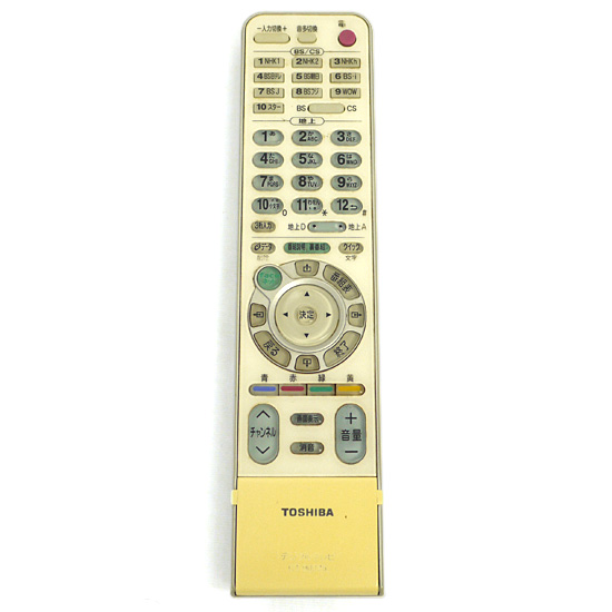 【中古】TOSHIBA　液晶テレビ用リモコン CT-90225