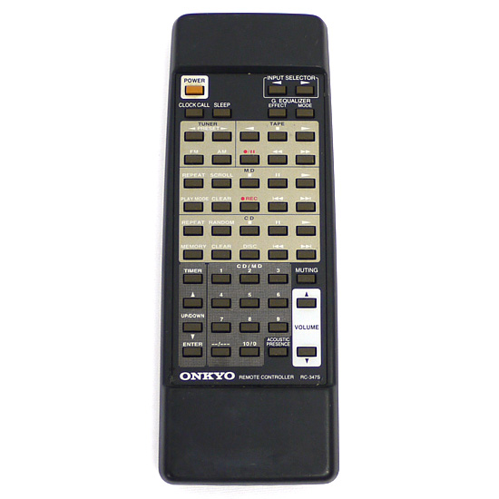 【中古】ONKYO　オーディオリモコン RC-347S