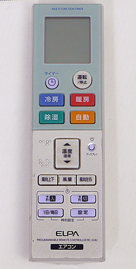 【中古】ELPA　エアコンリモコン　RC-32AC