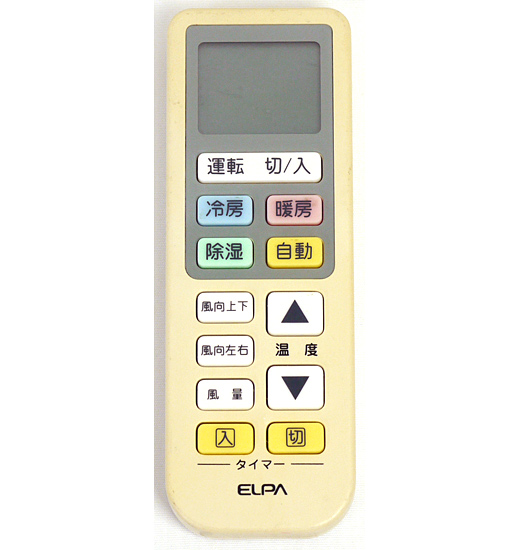 【中古】ELPA　エアコンリモコン RC-22AC