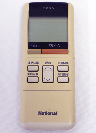 【中古】National　エアコンリモコン A75C419
