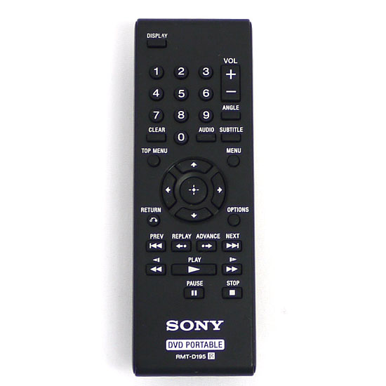 【中古】SONY　DVDプレーヤー用リモコン　RMT-D195