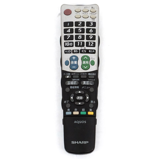 【中古】SHARP　テレビリモコン　GA826WJSA　本体いたみ