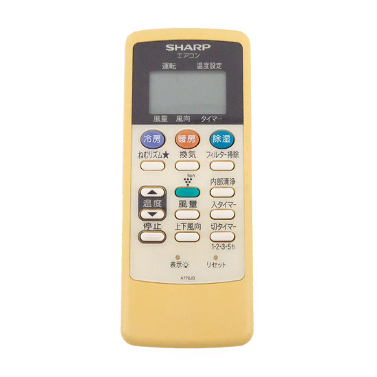 【中古】SHARP　エアコンリモコン A776JB