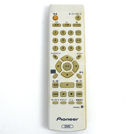 【中古】Pioneer　DVDプレーヤー用リモコン VXX3144