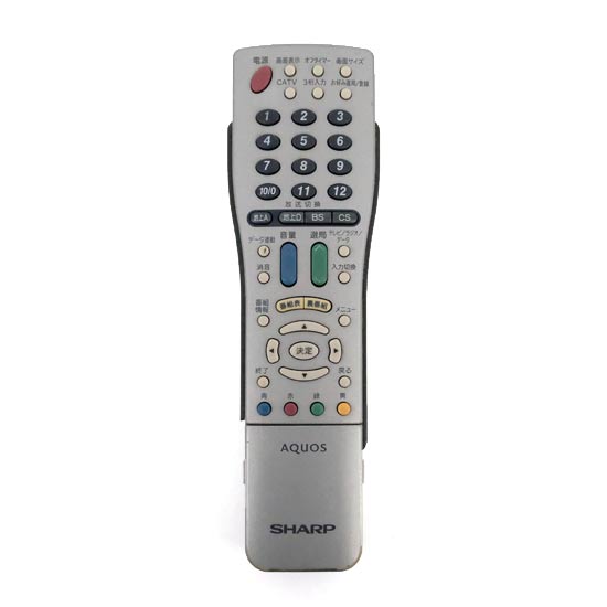 【中古】SHARP製　テレビリモコン GA434WJSA　本体いたみ