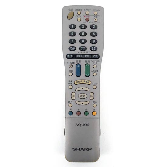 【中古】SHARP製　テレビリモコン　GA560WJSA　本体いたみ