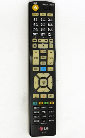 【中古】LGエレクトロニクス　テレビリモコン　AKB73756516