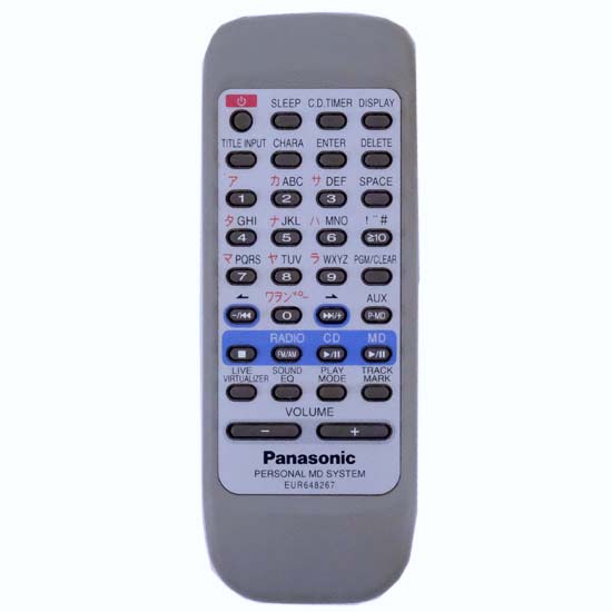 【中古】Panasonic　オーディオリモコン EUR648267