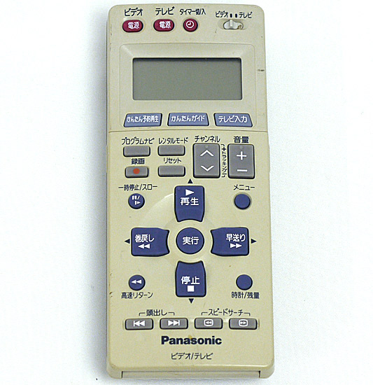 【中古】Panasonic　ビデオリモコン　EUR7906KF0