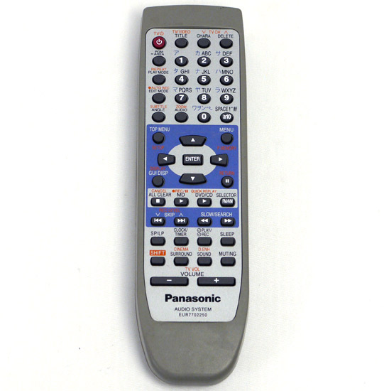 【中古】Panasonic　オーディオリモコン EUR7702250