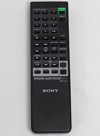 【中古】SONY　オーディオリモコン RMT-C70