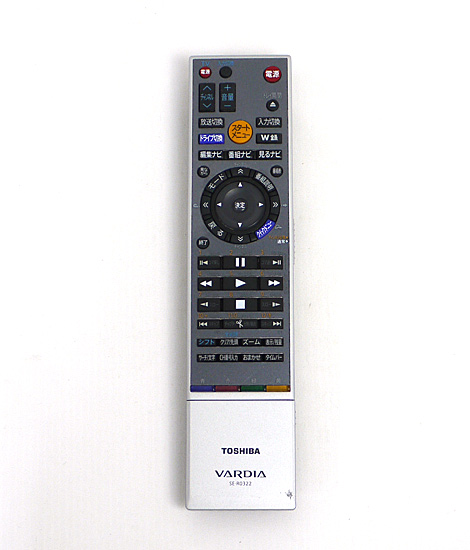 【中古】TOSHIBA製　HDD&DVDレコーダー用リモコン　SE-R0322