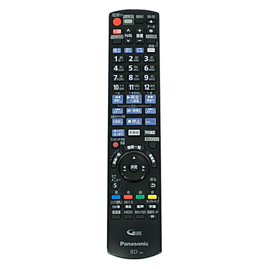 【中古】Panasonic　ブルーレイディスクレコーダー用リモコン　N2QAYB001142