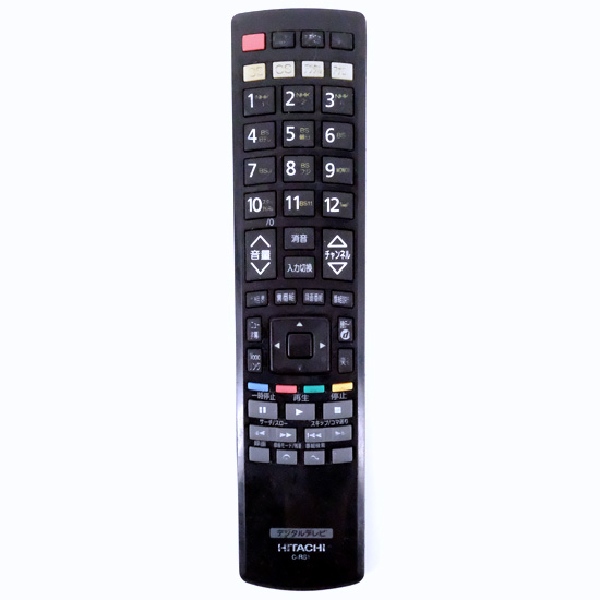 【中古】HITACHI　テレビリモコン C-RS1　本体いたみ
