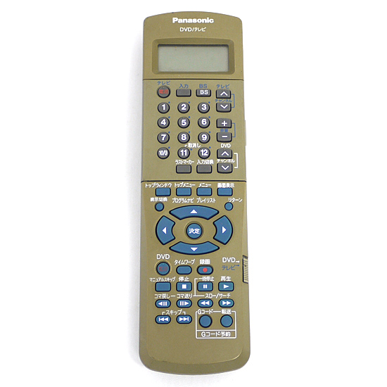 【中古】Panasonic　DVDリモコン EUR7901KE0