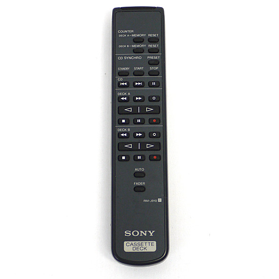 【中古】SONY　オーディオリモコン RM-J910