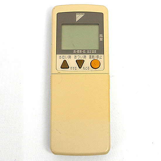 【中古】DAIKIN　エアコンリモコン ARC418A2